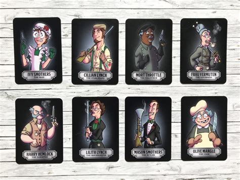 murder mystery card game.